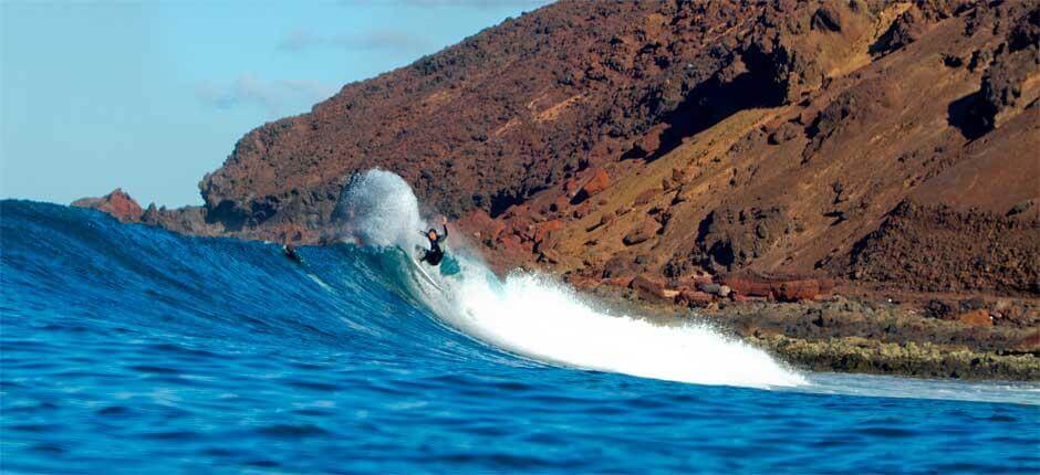 Surfen in de rechtse van Lobos, Surfspots in Fuerteventura