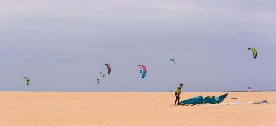 Kitesurf op Flag Beach, Fuerteventura Plaatsen voor kitesurf op Fuerteventura