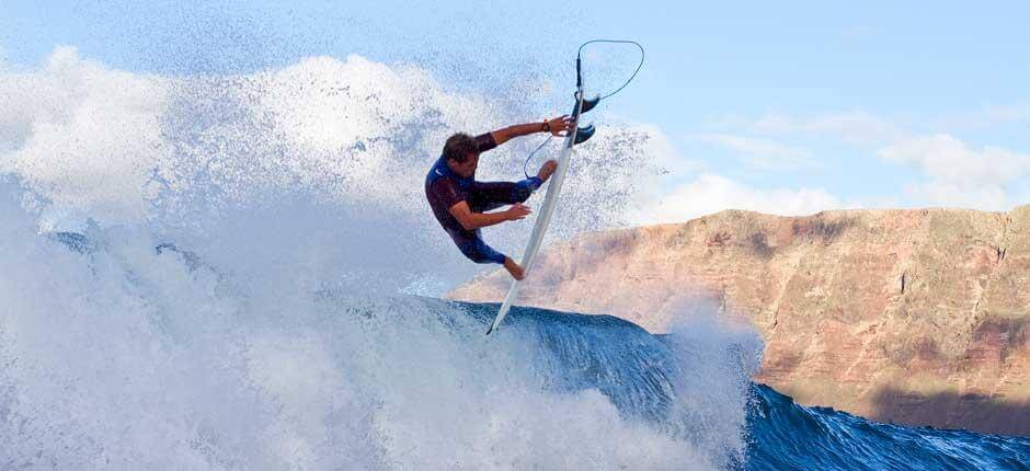 Surfen in de linkse van San Juan, Surfspots op Lanzarote
