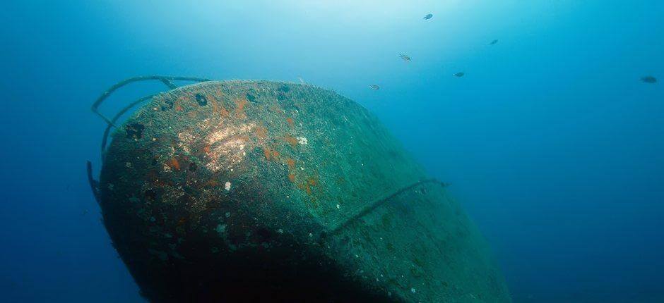 Duiken naar de scheepswrakken van Mogán, Gran Canaria