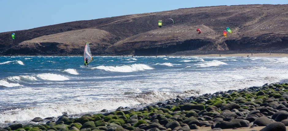 Kitesurf op het strand van Vargas Plaatsen voor kitesurf op Gran Canaria