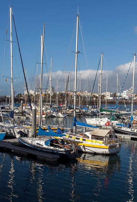 Der Yachthafen von Arrecife. Lanzarote.