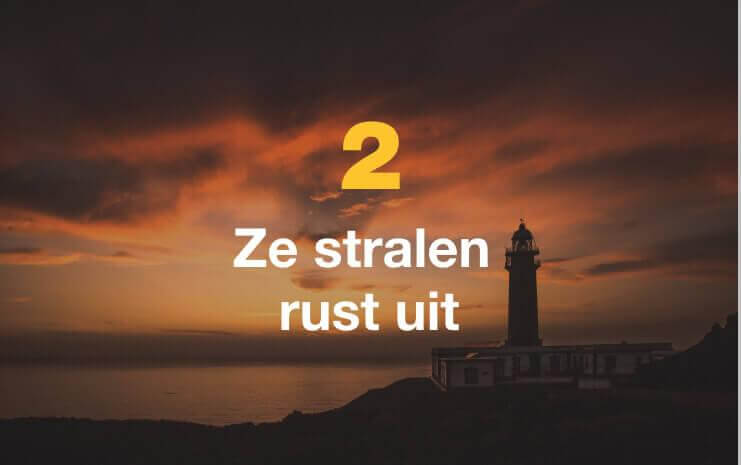 Ze stralen rust uit.