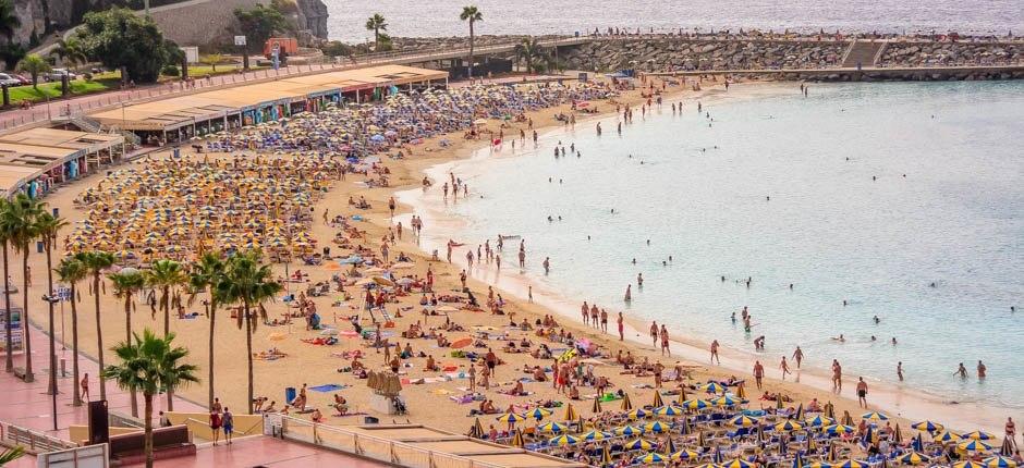 Playa de Amadores Populaire stranden in Gran Canaria