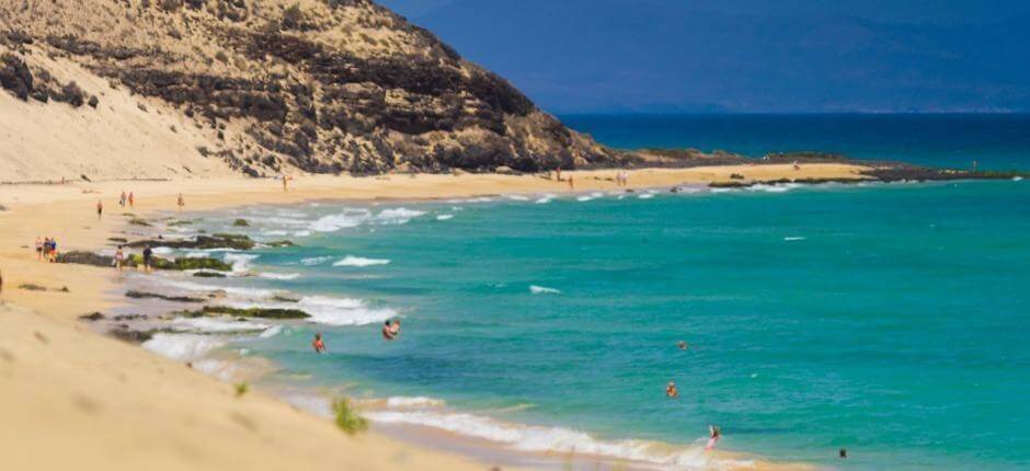 Playa de Esquinzo Butihondo Populaire stranden in Fuerteventura