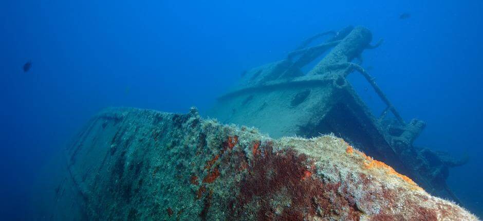 Duiken naar de scheepswrakken van Mogán, Gran Canaria