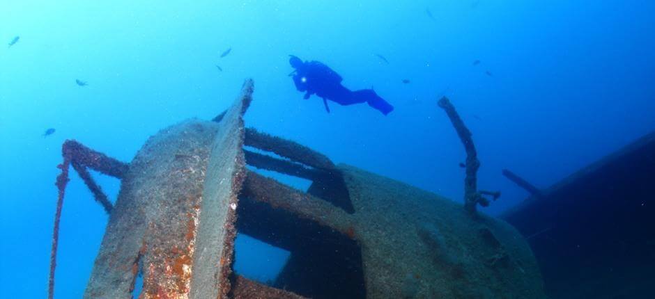 Duiken naar de scheepswrakken van Mogán, Gran Canaria