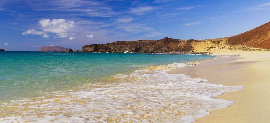 Playa de Las Conchas + Ongerepte stranden van Lanzarote
