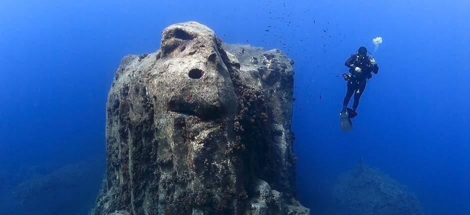 Duiken bij de Torre de Malpique, op La Palma